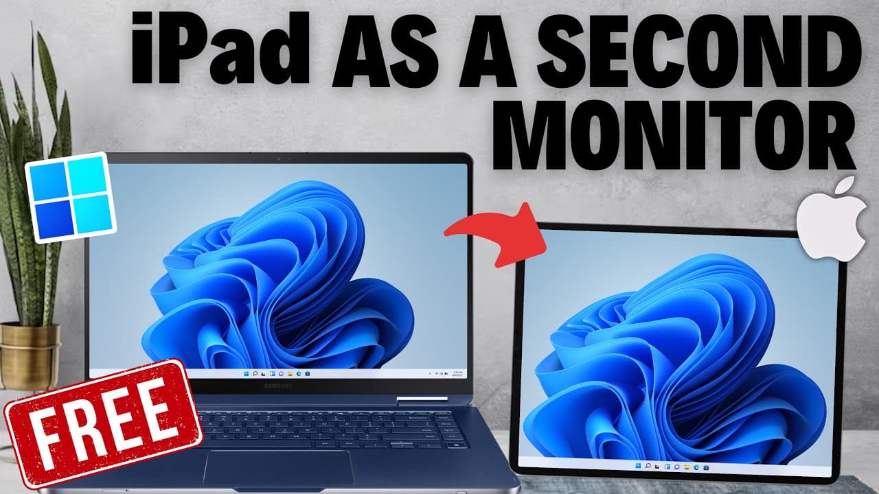 How to Use iPad as a Second Monitor on Windows for FREE | Best Duet Display Alternative